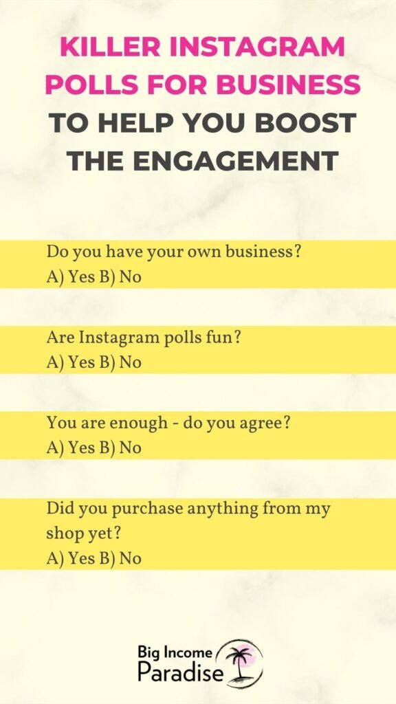 Killer Instagram Polls for Business to Help You Boost The Engagement