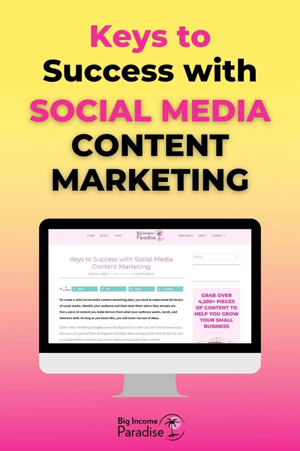 Keys To Success With Social Media Content Marketing