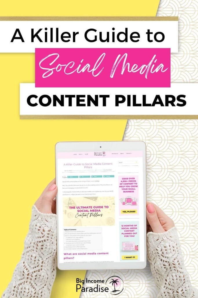 A Killer Guide to Social Media Content Pillars. Social Media Content Ideas.