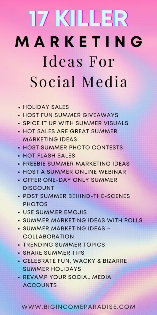 17 Summer Marketing Ideas For Social Media