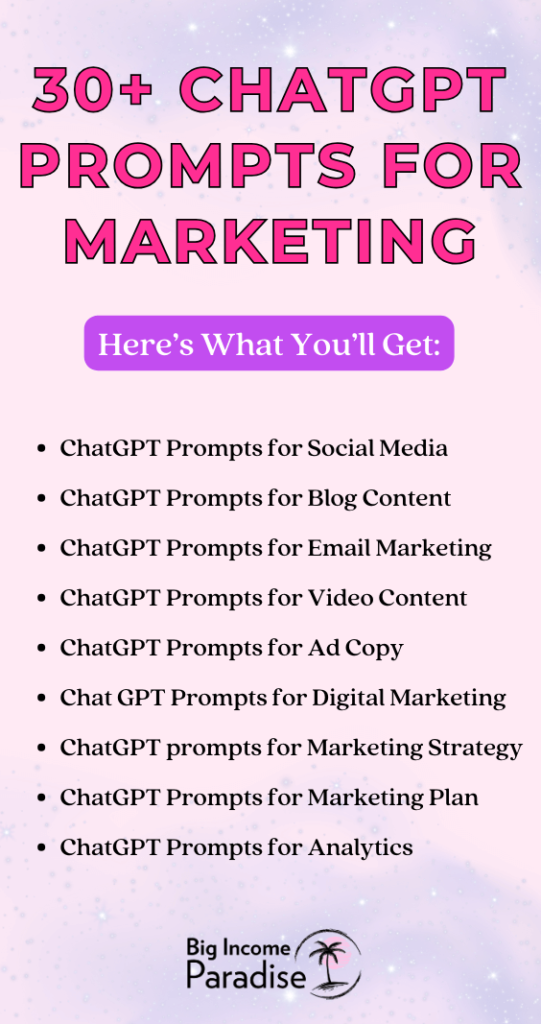 30+ Expert ChatGPT Prompts for Marketing To Help You Grow Your Business