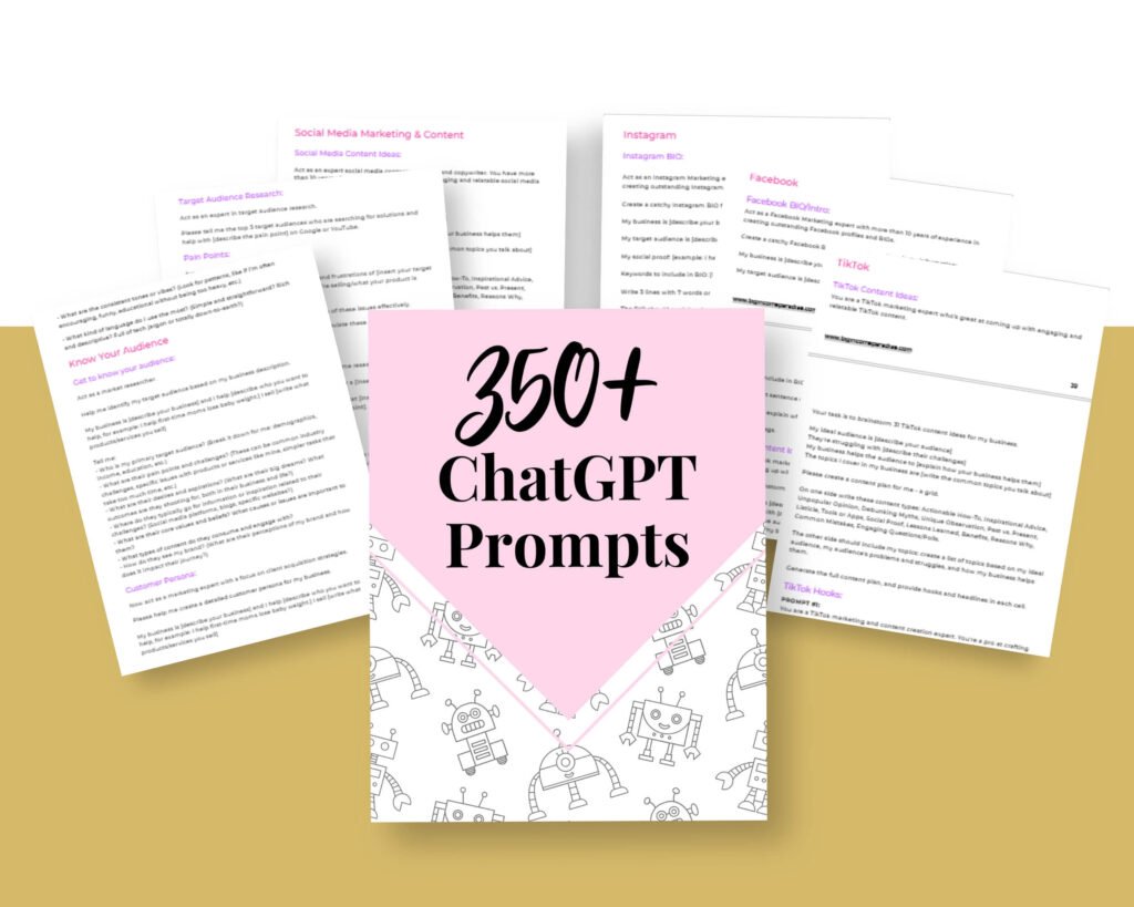 350+ ChatGPT Prompts