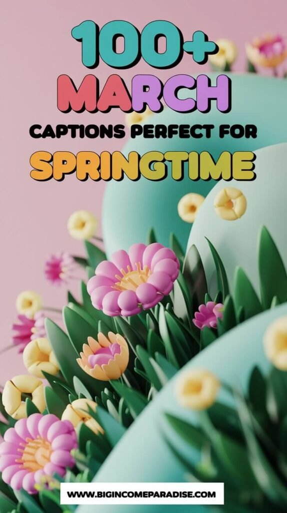 100+ march captions perfect for springtime