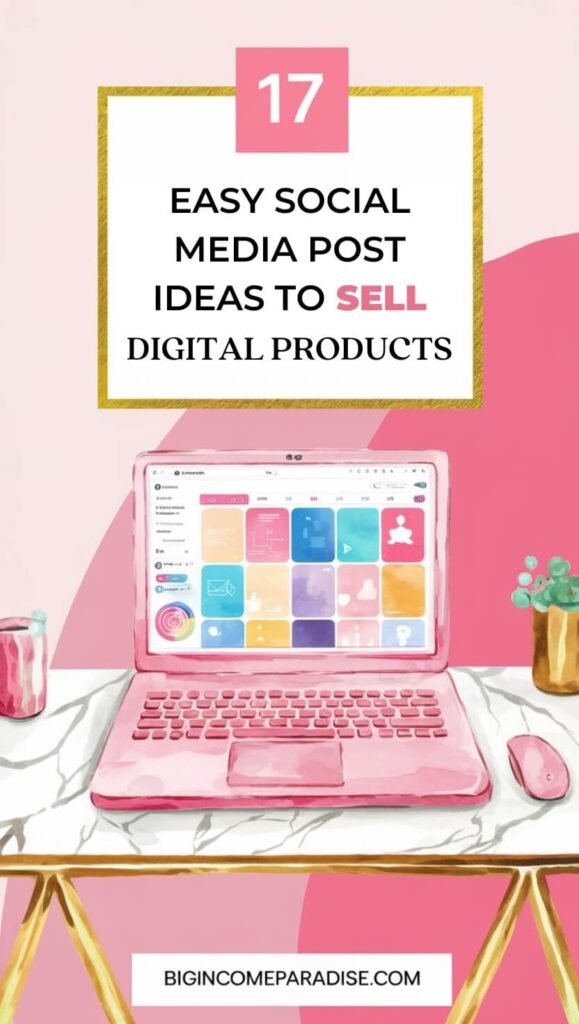 17 Simple Social Media Post Ideas to Sell Digital Products