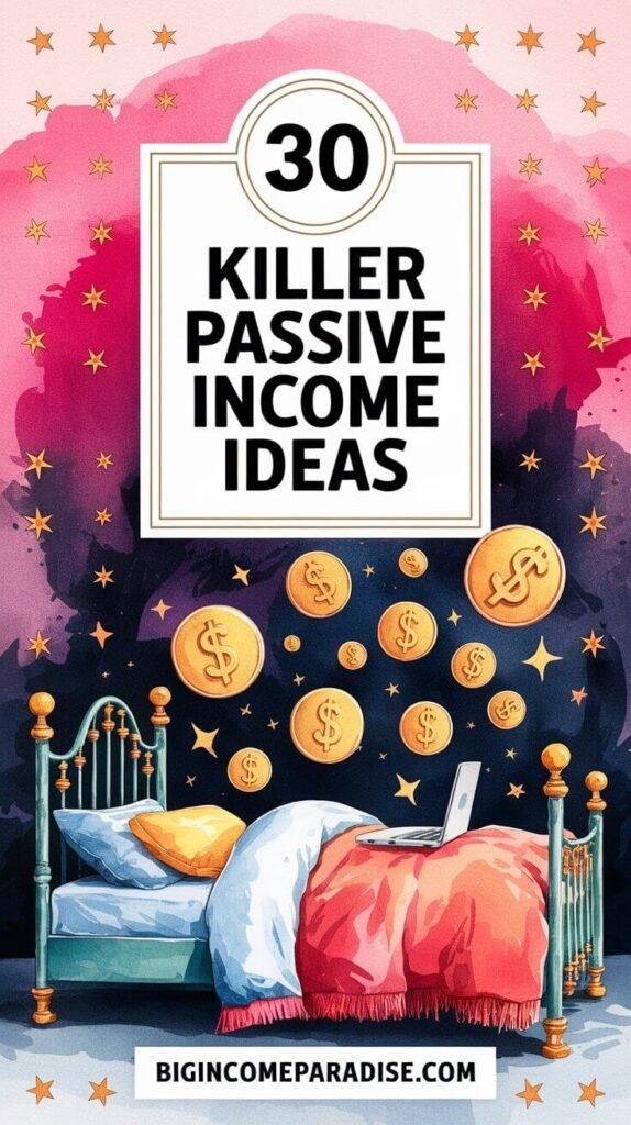 30 Passive Income Ideas To Make Money While You Sleep