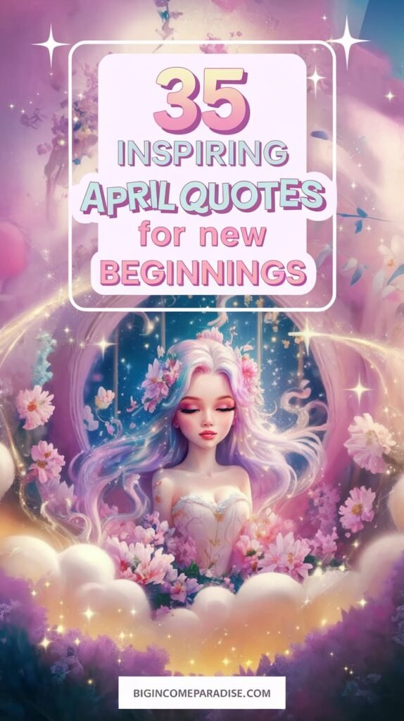 35 April Quotes to Embrace Change and New Beginnings