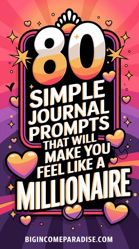 80 Journal Prompts That Will Make You Feel Like a Millionaire