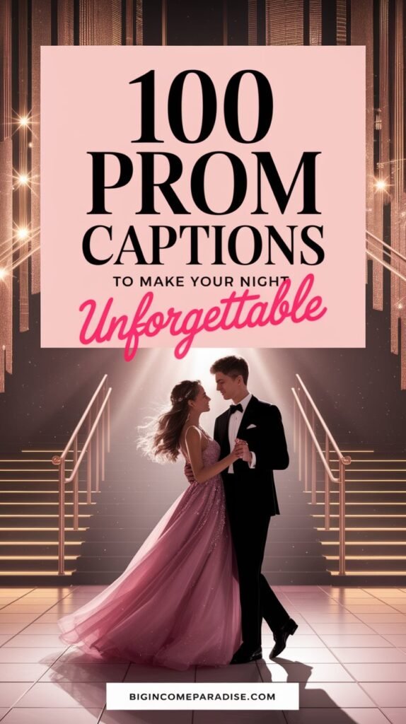 Prom Captions That Will Make Your Night Unforgettable