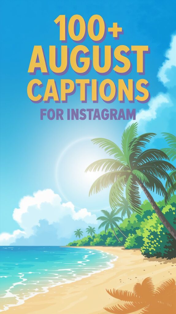 100+ August Captions