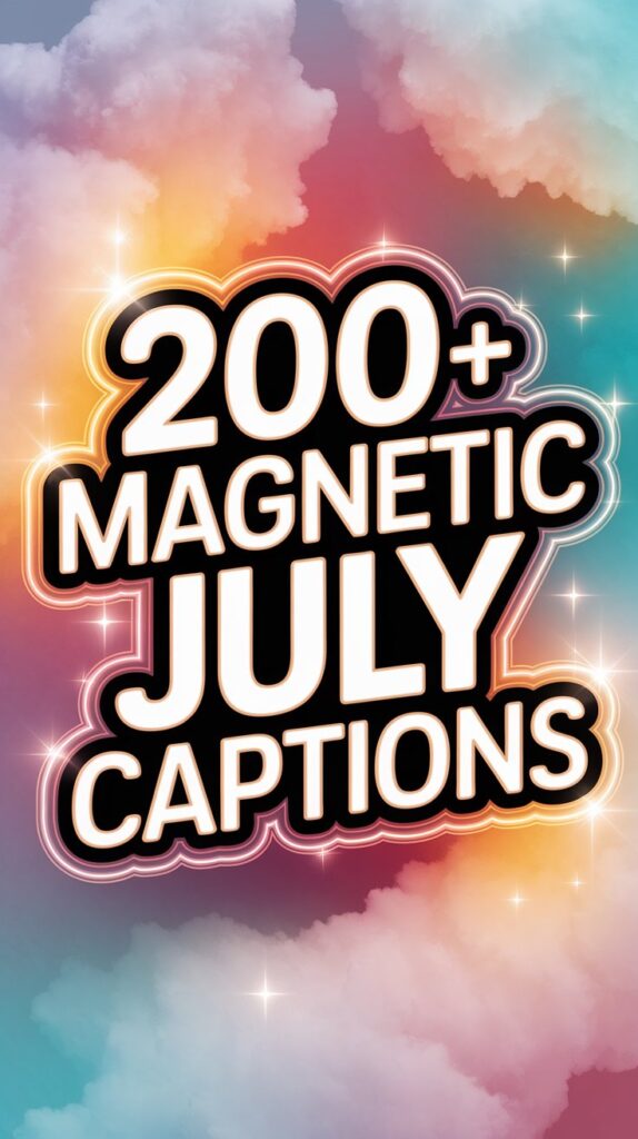 200+ Magnetic July Captions That Make Your Content Stand Out