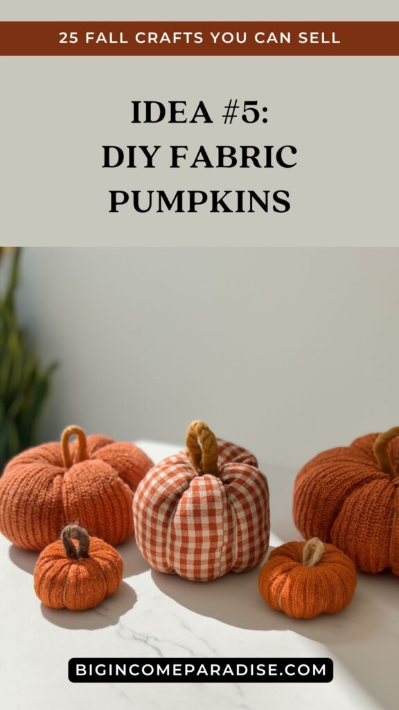 DIY Fabric Pumpkins