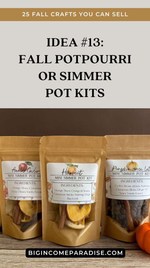 Fall Potpourri or Simmer Pot Kits