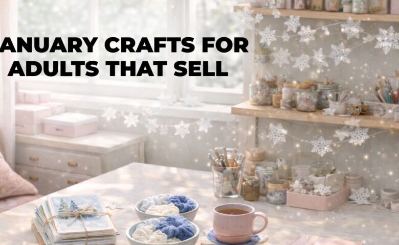 These January Crafts are perfect when you want projects that are simple but still sell well. You will get easy crafts to sell that work for online shops, local markets, and custom orders. You can make money by choosing items that are easy to price and easy to explain. This list is full of January crafts for adults that feel cozy, useful, and worth buying in winter. You will also find quick crafts to sell so you can keep creating and keep listing.