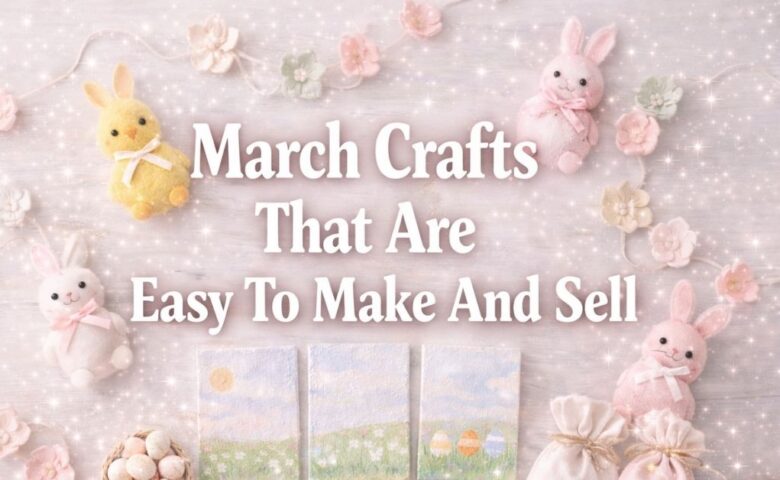 March Crafts are perfect when you want fresh ideas that feel light and simple. You can make money by selling small handmade items people already love. March crafts for adults work best when they are easy to repeat and batch. You can start making profit from your beautiful art without overthinking every step. Have fun with these spring crafts while building something that sells.