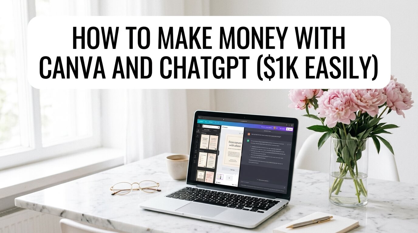 How To Make Money With Canva And ChatGPT ($1k Easily)